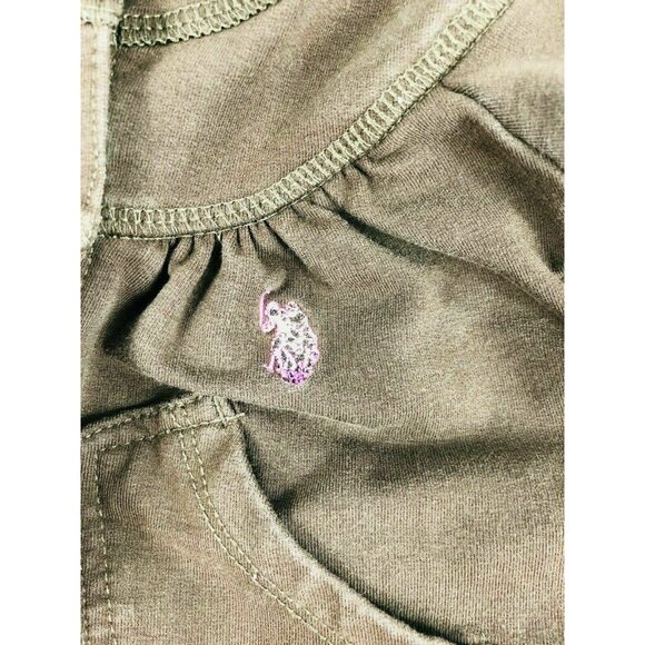 U S POLO ASSN Jacket Coat Windbreaker Hood Brown Pink Girls 24 mos Toddler - Picture 8 of 9